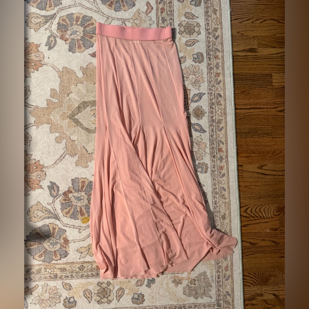 Intimately x Free People Sheer Pink Maxi Skirt